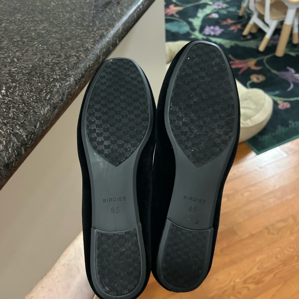Birdies The New Starling Black Velvet Loafers, ASO Meghan Markle - Picture 9 of 9